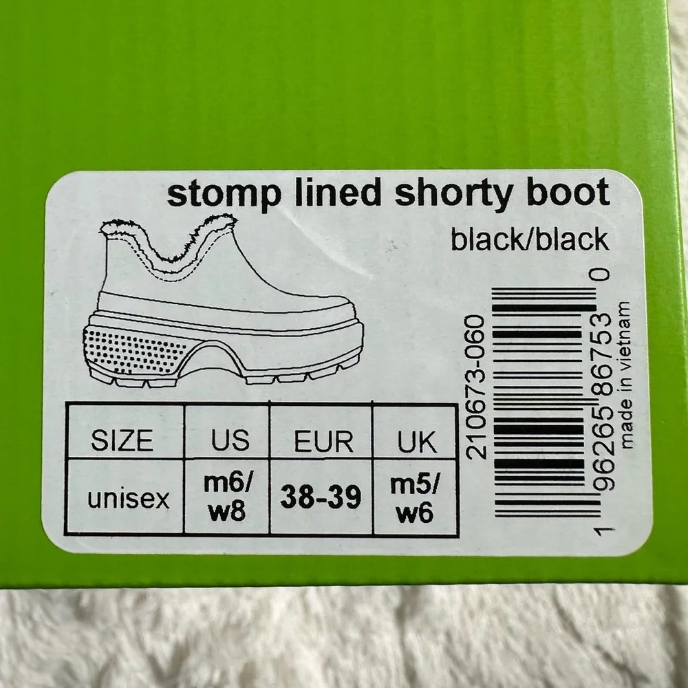 NIB Crocs Stomp Lined Shorty Boots - Picture 2 of 6